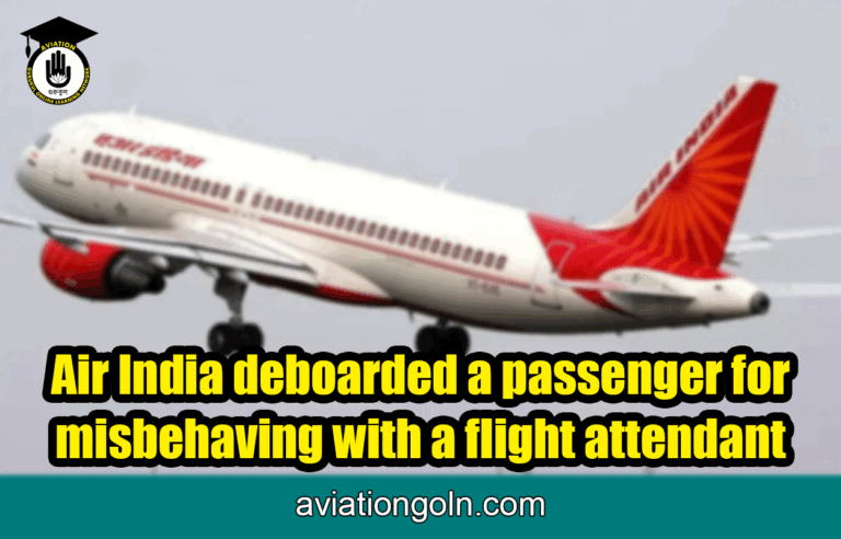 Air India deboarded a passenger for misbehaving with a flight attendant