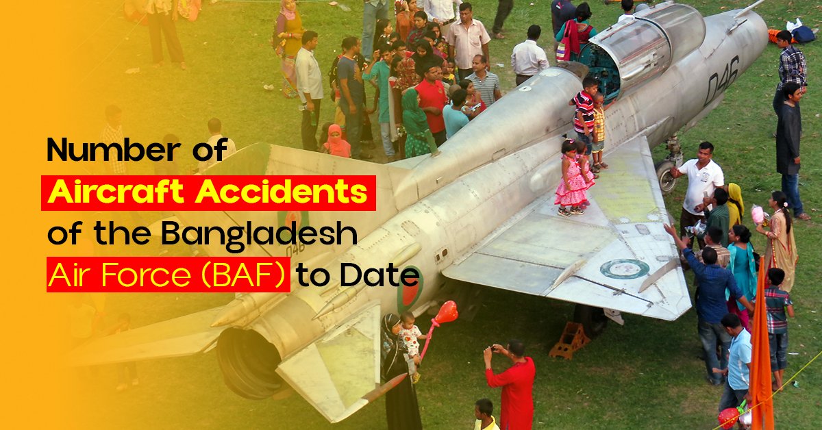Number of Aircraft Accidents of the Bangladesh Air Force (BAF) to Date